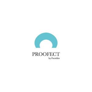 koma58 (koma58)さんのアパレルブランド ファクトリエの機能性衣料(撥水など防汚れ)の「PROOFECT」 のロゴデザインへの提案