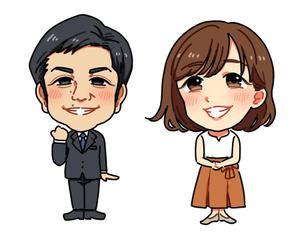 ナガラ ()さんのHP掲載用の社員紹介デフォルメ似顔絵（イラスト）への提案