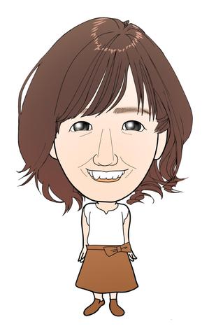小嶋　季衣子 (rieko_kojima)さんのHP掲載用の社員紹介デフォルメ似顔絵（イラスト）への提案