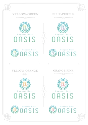 ORI-GIN (ORI-GIN)さんの理美容室のお店の名前を含んだロゴへの提案
