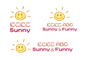 tukasagumiさんの英会話教室 「にこにこABC Sunny & Funny」 のロゴへの提案
