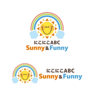 オーキ・ミワ (duckblue)さんの英会話教室 「にこにこABC Sunny & Funny」 のロゴへの提案