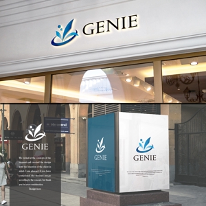 design vero (VERO)さんの美容機器メーカー　株式会社GENIEのロゴと字体のデザインを依頼です。への提案