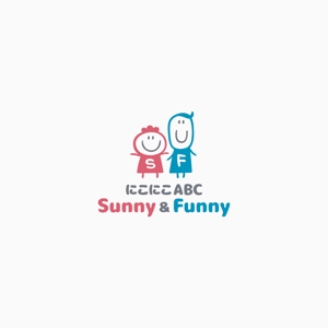 plus color (plus_color)さんの英会話教室 「にこにこABC Sunny & Funny」 のロゴへの提案