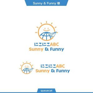 queuecat (queuecat)さんの英会話教室 「にこにこABC Sunny & Funny」 のロゴへの提案