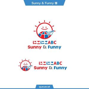 queuecat (queuecat)さんの英会話教室 「にこにこABC Sunny & Funny」 のロゴへの提案