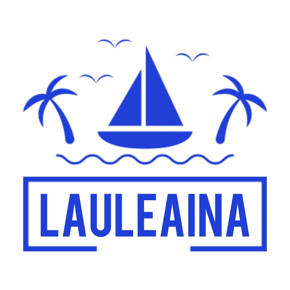 海関係の会社のロゴ 会社名の意味はハワイ語で幸福になれる場所です！