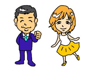 森本利 (toshi-morimori)さんのHP掲載用の社員紹介デフォルメ似顔絵（イラスト）への提案