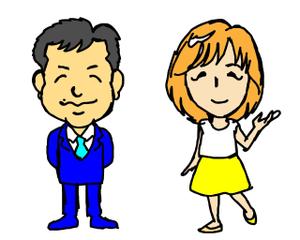 森本利 (toshi-morimori)さんのHP掲載用の社員紹介デフォルメ似顔絵（イラスト）への提案