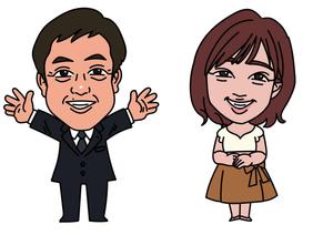 中村ミチル (michiru7k)さんのHP掲載用の社員紹介デフォルメ似顔絵（イラスト）への提案