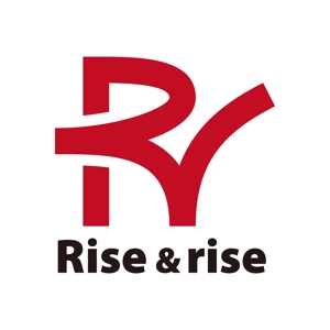 渋谷吾郎 -GOROLIB DESIGN はやさはちから- (gorolib_design)さんの「Rise＆rise」のロゴ作成（商標登録なし）への提案