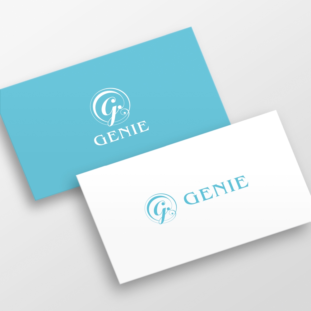 美容機器メーカー　株式会社GENIEのロゴと字体のデザインを依頼です。
