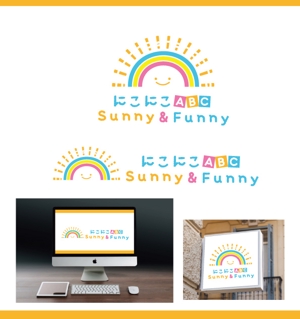 サリー (merody0603)さんの英会話教室 「にこにこABC Sunny & Funny」 のロゴへの提案