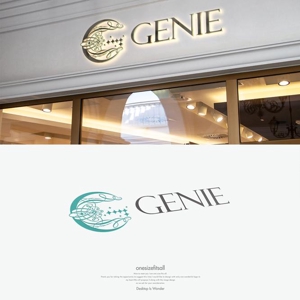 onesize fit’s all (onesizefitsall)さんの美容機器メーカー　株式会社GENIEのロゴと字体のデザインを依頼です。への提案