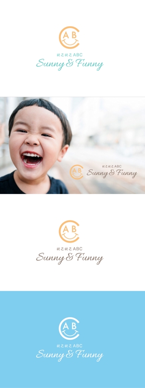 red3841 (red3841)さんの英会話教室 「にこにこABC Sunny & Funny」 のロゴへの提案