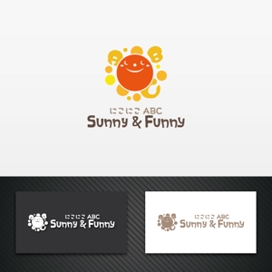 【活動休止中】karinworks (karinworks)さんの英会話教室 「にこにこABC Sunny & Funny」 のロゴへの提案