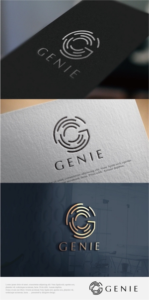 drkigawa (drkigawa)さんの美容機器メーカー　株式会社GENIEのロゴと字体のデザインを依頼です。への提案