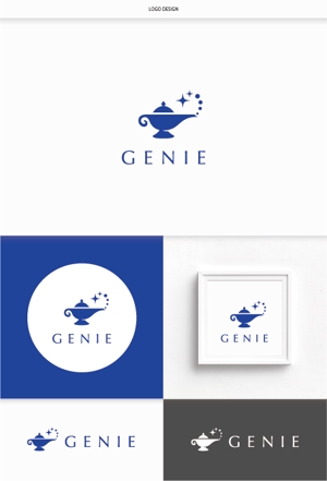 DeeDeeGraphics (DeeDeeGraphics)さんの美容機器メーカー　株式会社GENIEのロゴと字体のデザインを依頼です。への提案