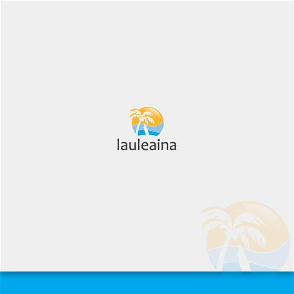 海関係の会社のロゴ 会社名の意味はハワイ語で幸福になれる場所です！