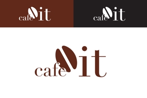 ロゴ研究所 (rogomaru)さんのカフェ　ｃａｆｅ　ｉｔへの提案
