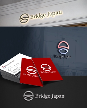 D.R DESIGN (Nakamura__)さんの外国人労働者対象サービス会社「ブリッジ・ジャパン株式会社」の企業ロゴへの提案