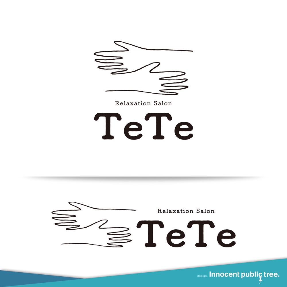 リラぐゼーションサロン「TeTe」のイラストロゴ