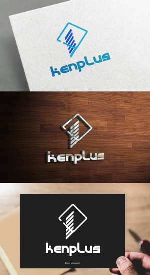 athenaabyz ()さんの建設会社　防水工事「ケンプラス」のロゴへの提案