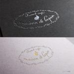 pTree LABO (torch_tree)さんのフレンチカフェ『maison de lapin』のロゴへの提案