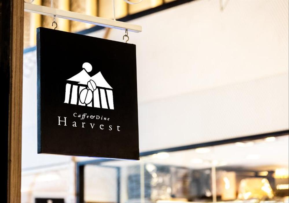 カフェ、レストラン「Harvest Cafe」のロゴ