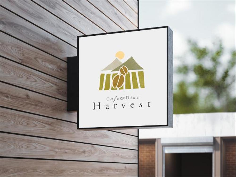 カフェ、レストラン「Harvest Cafe」のロゴ