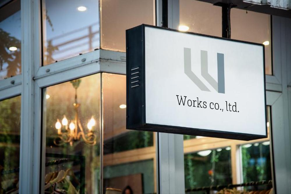 インテリア・内装業　「Works co., ltd.」 のロゴ