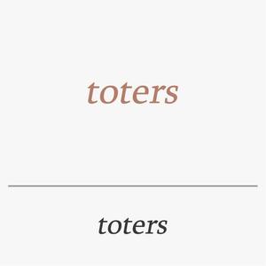 baku_modokiさんのトートバッグ、Tシャツ、ポロシャツ等のブランド「toters」のロゴへの提案