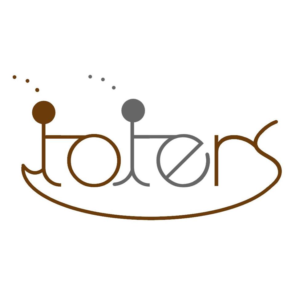 トートバッグ、Tシャツ、ポロシャツ等のブランド「toters」のロゴ