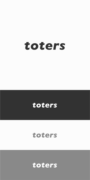 designdesign (designdesign)さんのトートバッグ、Tシャツ、ポロシャツ等のブランド「toters」のロゴへの提案
