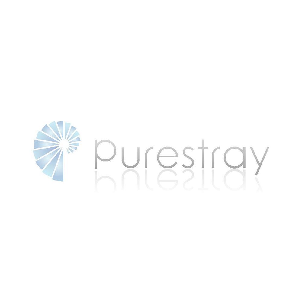 「Purestray    (株)ピュアレストレイ　（日本語は重要ではありません）」のロゴ作成