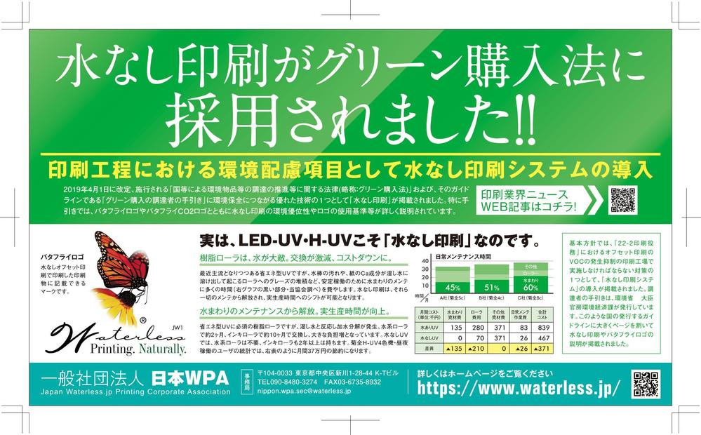 グリーン購入法における水なし印刷システムの導入