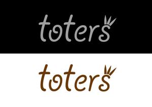 THREEWHEELS (threewheels)さんのトートバッグ、Tシャツ、ポロシャツ等のブランド「toters」のロゴへの提案