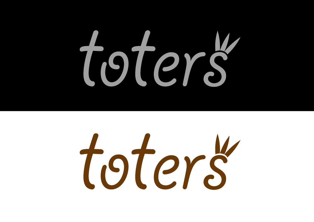 トートバッグ、Tシャツ、ポロシャツ等のブランド「toters」のロゴ .jpg