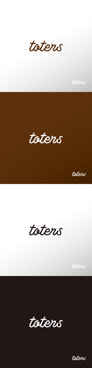 doremi (doremidesign)さんのトートバッグ、Tシャツ、ポロシャツ等のブランド「toters」のロゴへの提案