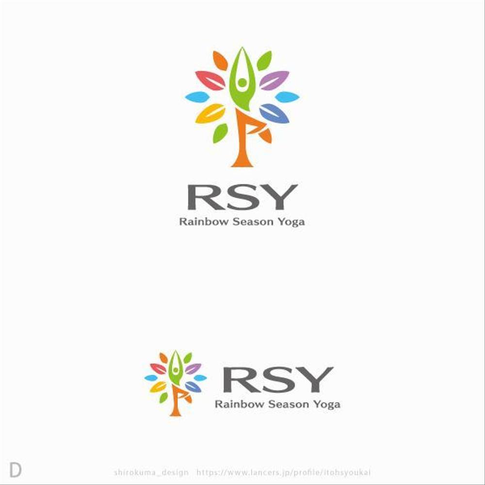 ヨガ教室「RSY  Rainbow Season Yoga」のロゴ