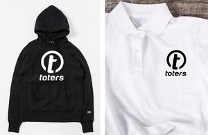 queuecat (queuecat)さんのトートバッグ、Tシャツ、ポロシャツ等のブランド「toters」のロゴへの提案