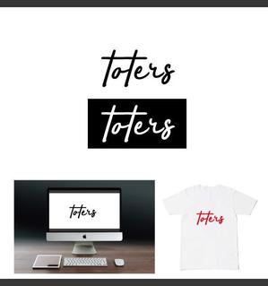 サリー (merody0603)さんのトートバッグ、Tシャツ、ポロシャツ等のブランド「toters」のロゴへの提案