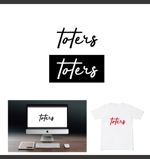 サリー (merody0603)さんのトートバッグ、Tシャツ、ポロシャツ等のブランド「toters」のロゴへの提案