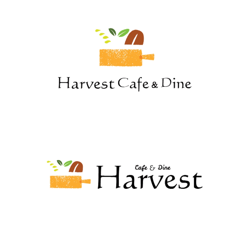カフェ、レストラン「Harvest Cafe」のロゴ