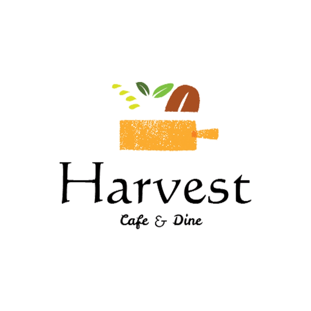 カフェ、レストラン「Harvest Cafe」のロゴ