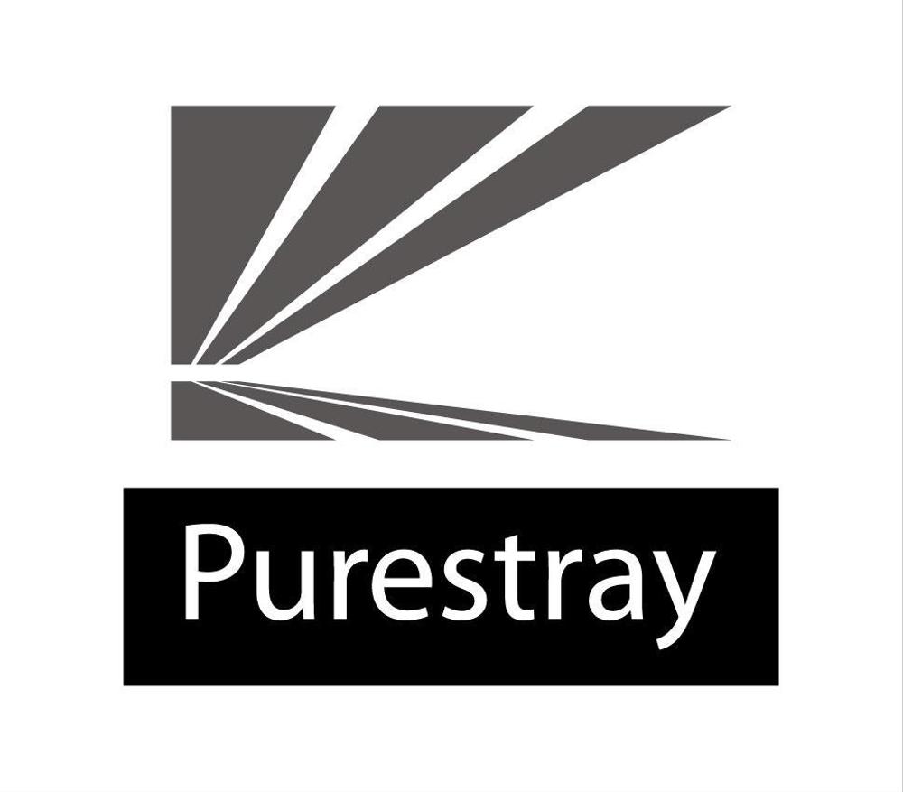 「Purestray    (株)ピュアレストレイ　（日本語は重要ではありません）」のロゴ作成