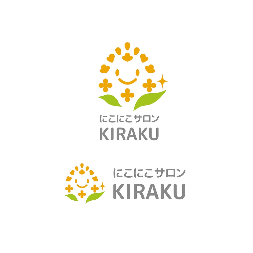 リラクゼーションサロン  「にこにこサロン KIRAKU」 のロゴ