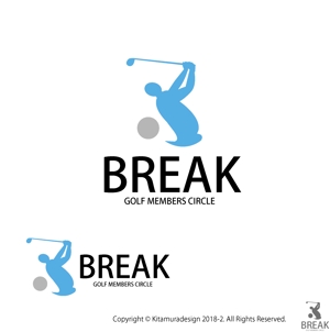 customxxx5656 (customxxx5656)さんのゴルフサークル「BREAK」のロゴへの提案