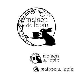marukei (marukei)さんのフレンチカフェ『maison de lapin』のロゴへの提案