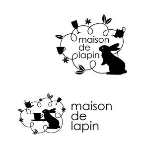 marukei (marukei)さんのフレンチカフェ『maison de lapin』のロゴへの提案